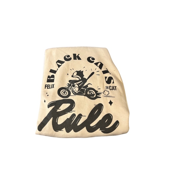 Felix the Cat Hoodie "Black Cats Rule" - Good Used Condition - Picture 6 of 8